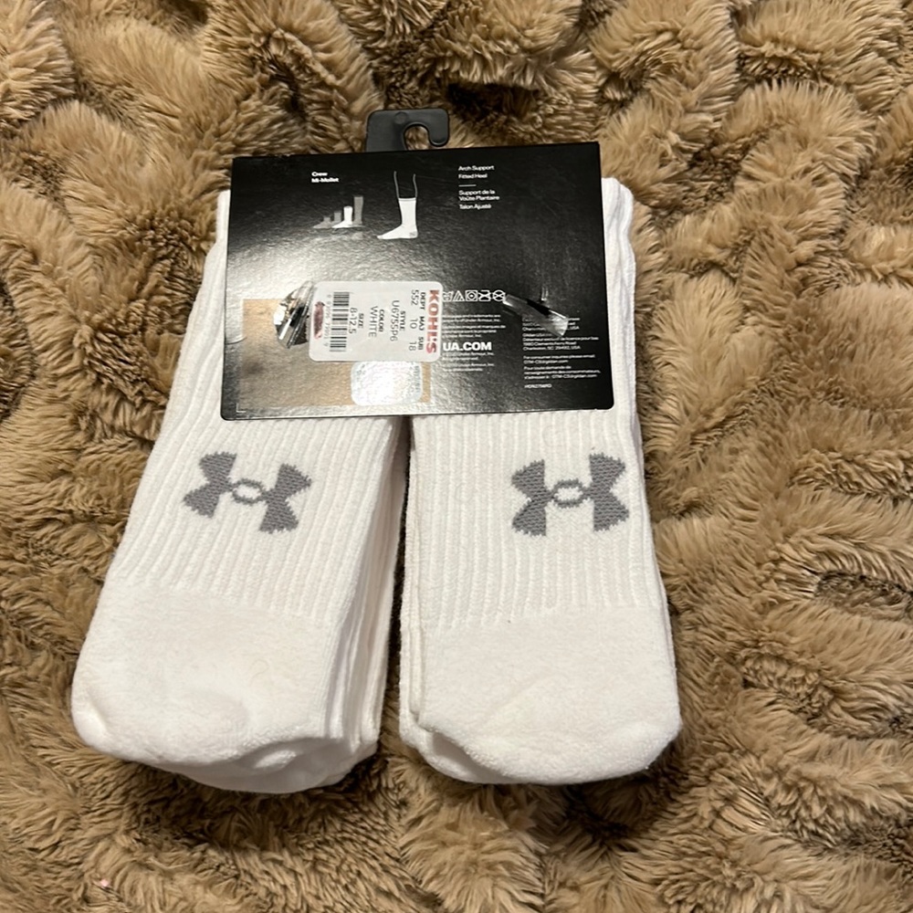 White under armor socks